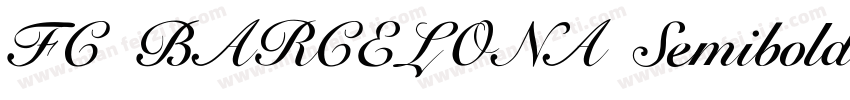 FC BARCELONA Semibold字体转换